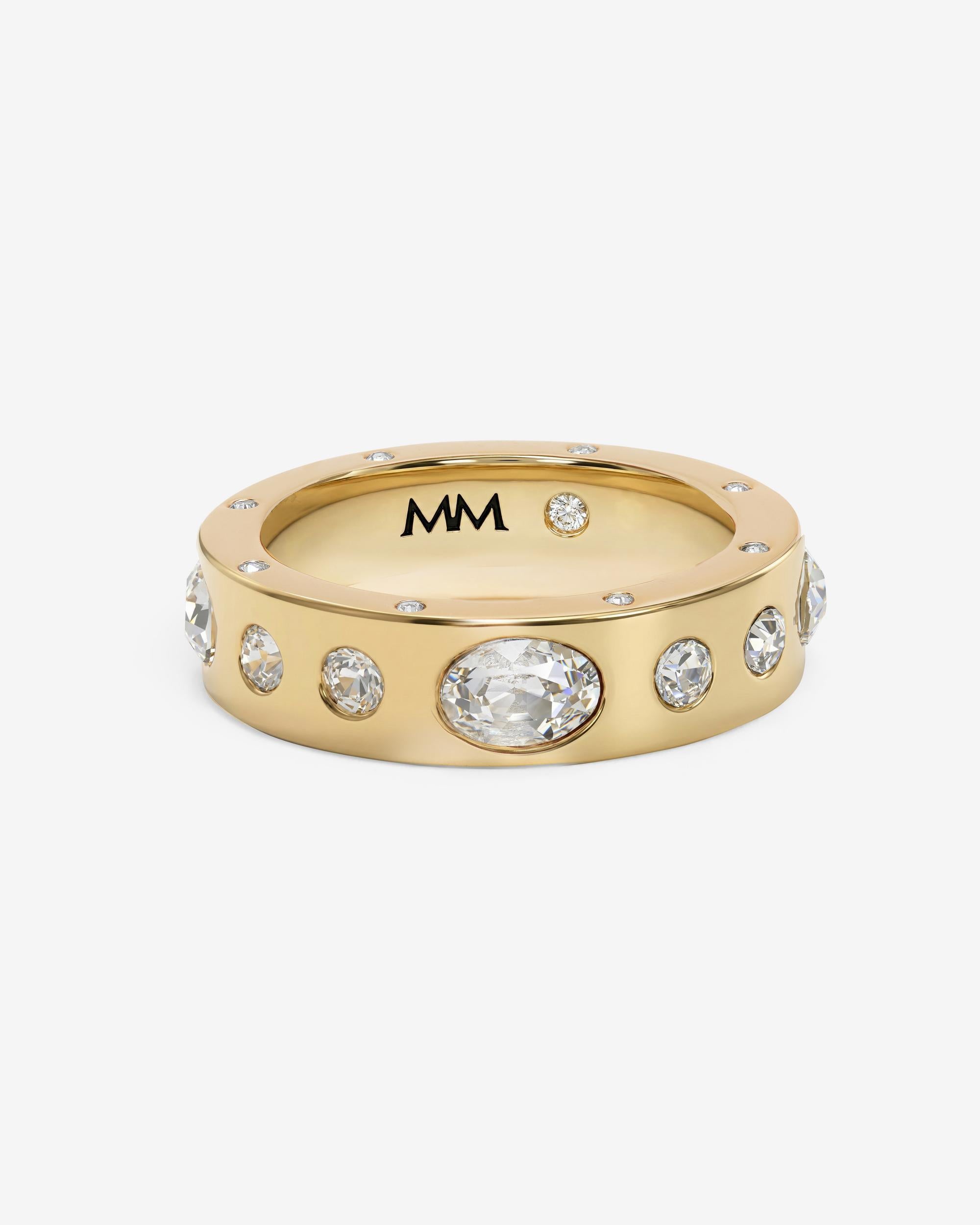 Ashley Sunset Ring - Gold|White Diamondettes