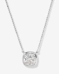 Hello Flawless Necklace - Silver|White Diamondettes