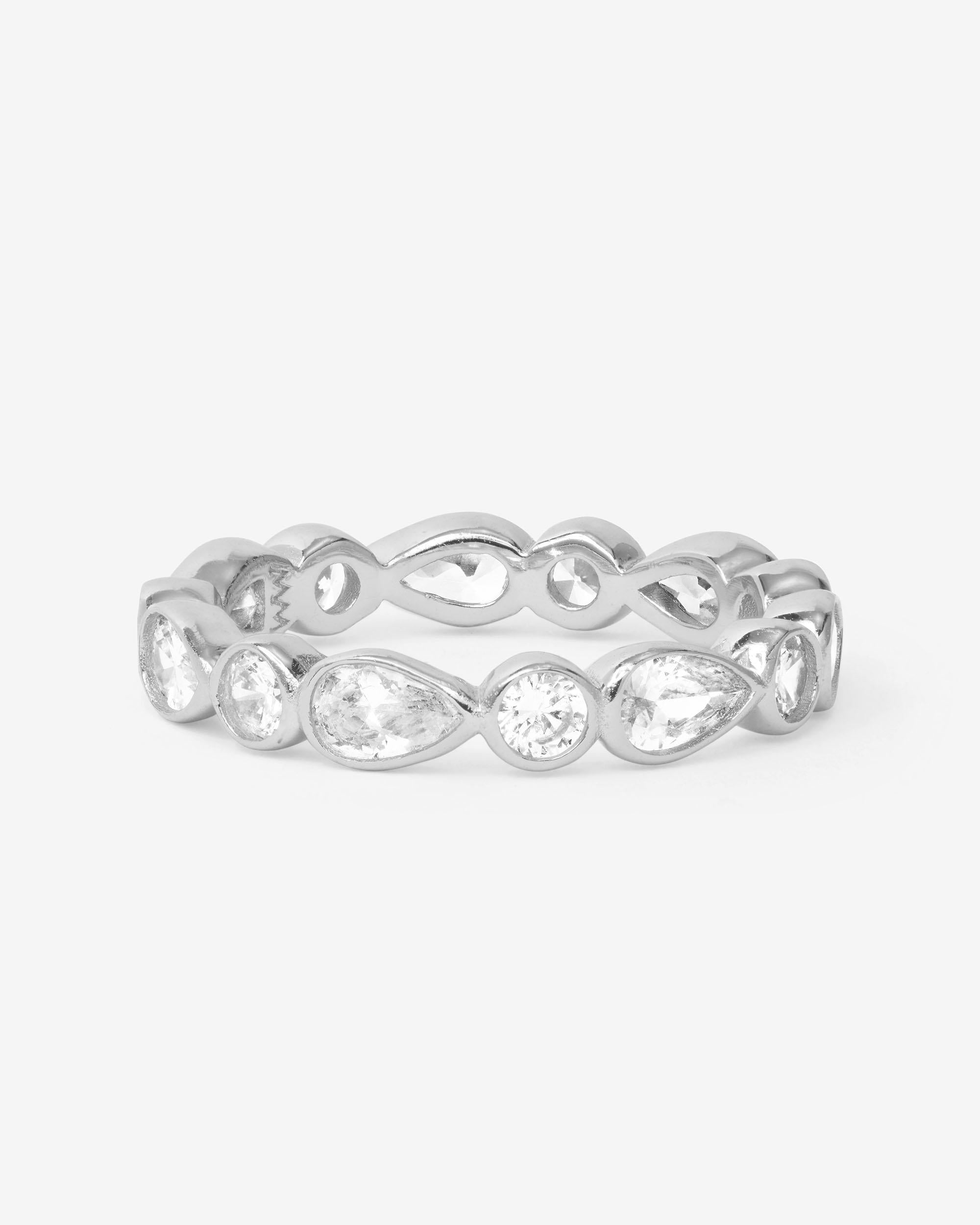 Isla Ring - Silver|White Diamondettes