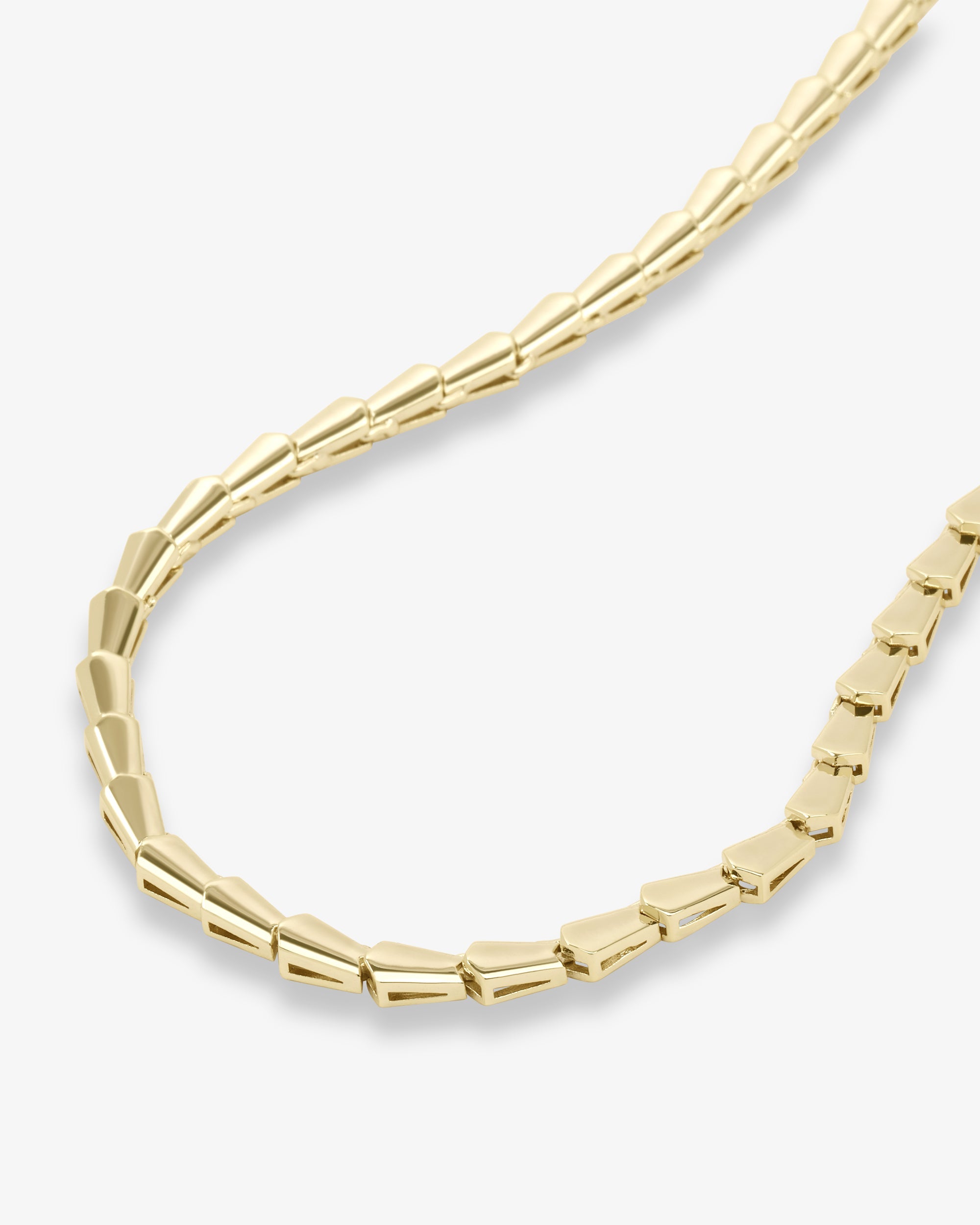 Serpent Collar Necklace - Gold