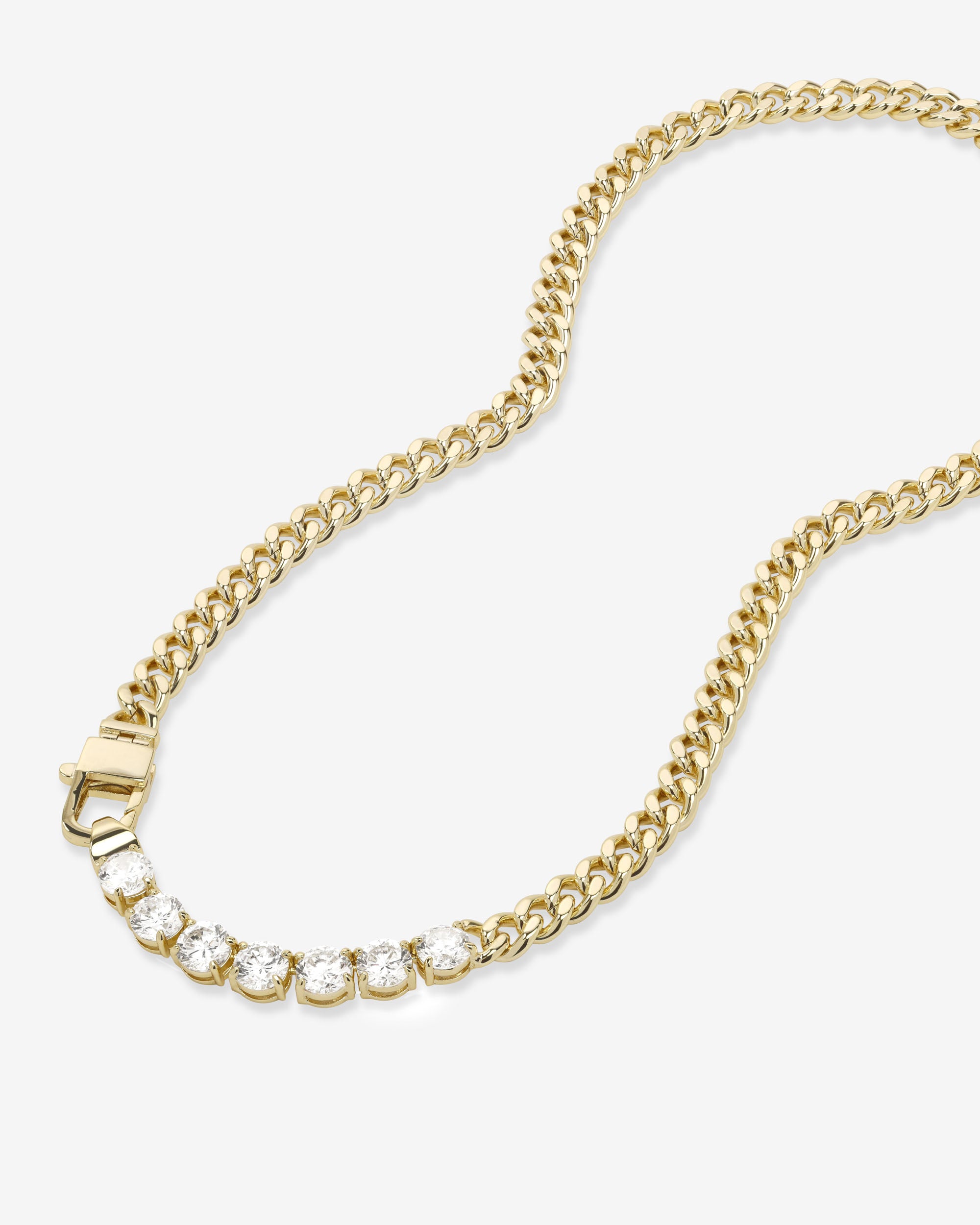Julian Loves Diamonds Necklace - Gold|White Diamondettes