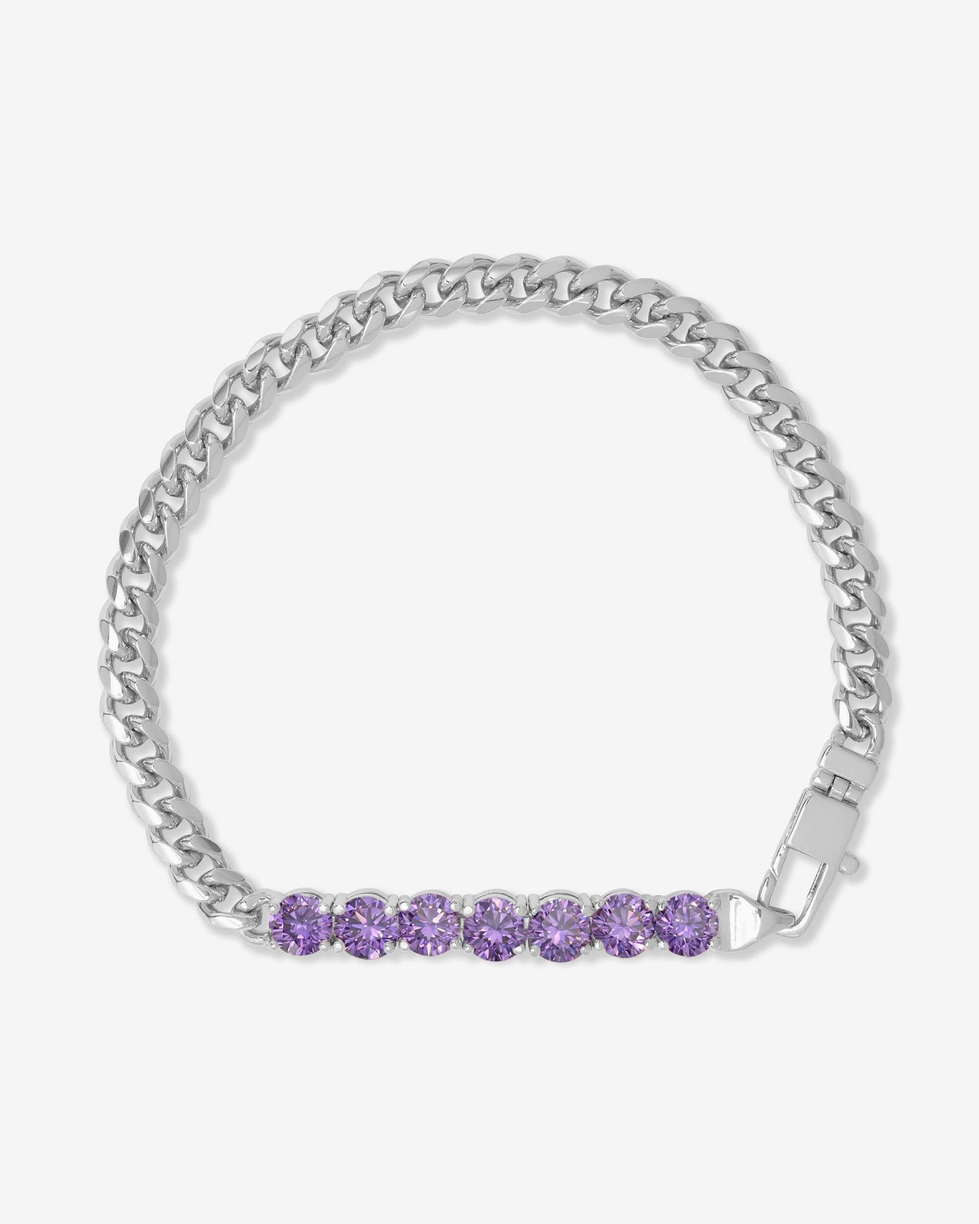 Julian Loves Amethyst Bracelet 5mm - Silver|Lavender Amethyst