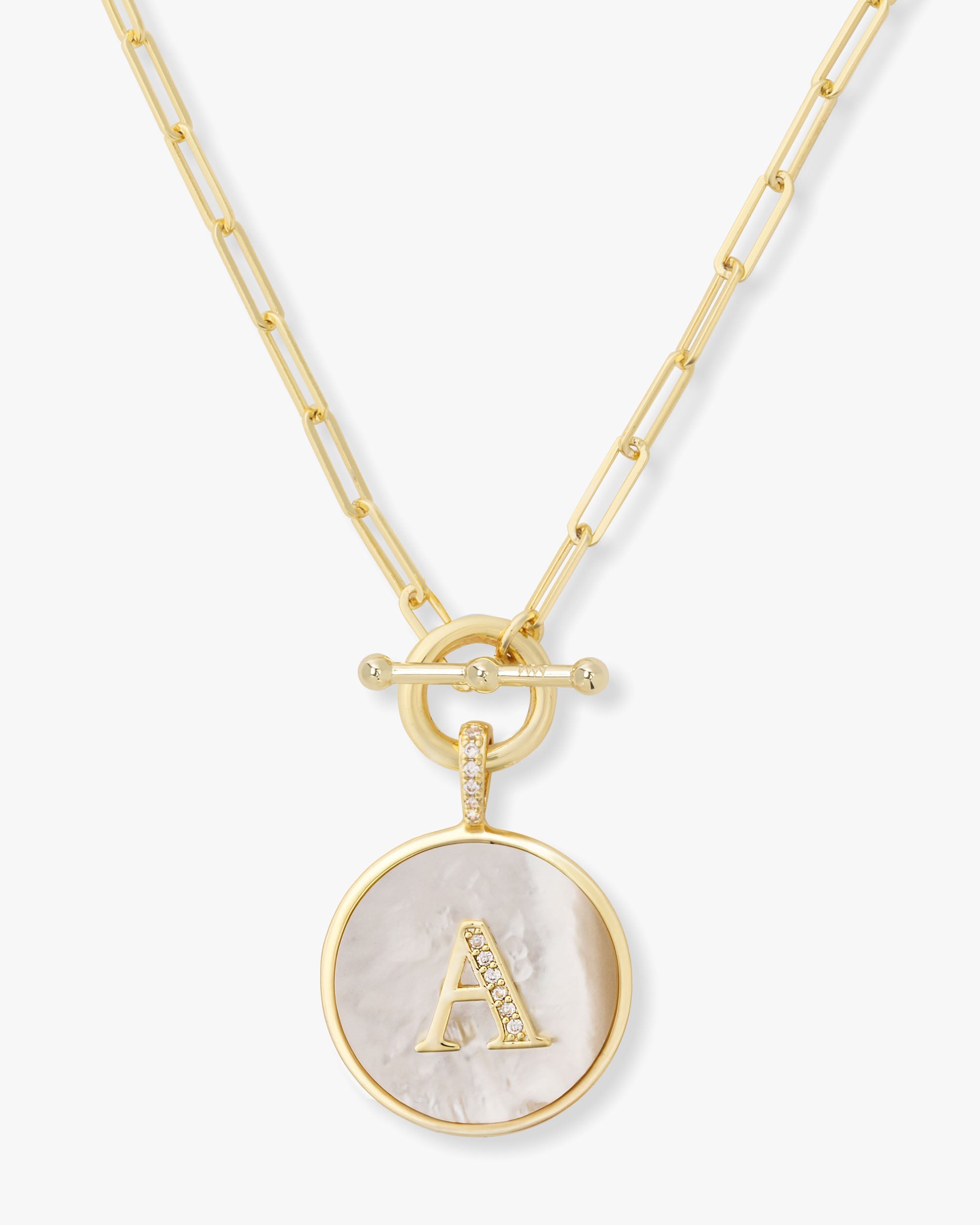 Love Letters Gold Medallion Pendant Necklace