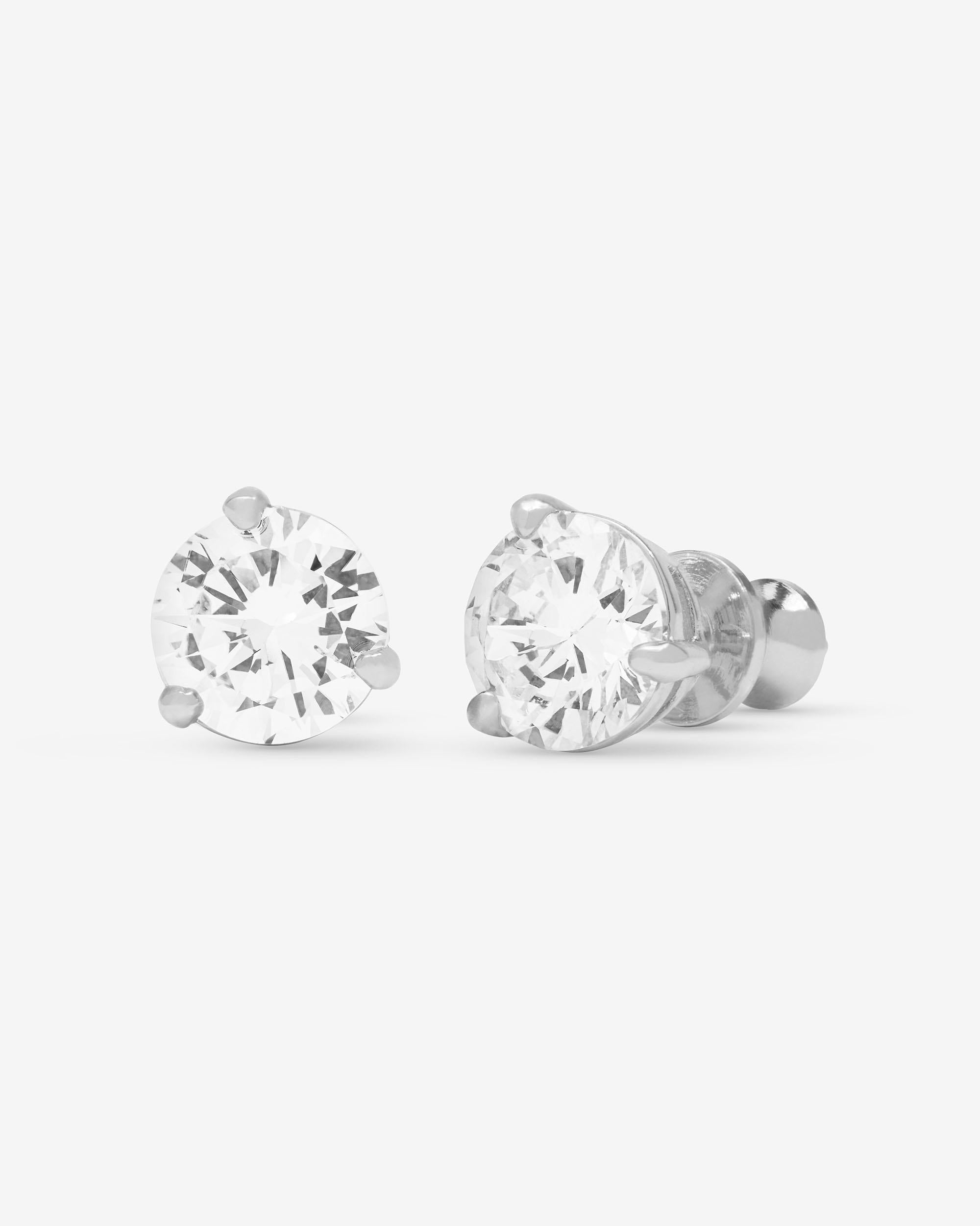 MELINDA MARIA: THE QUEENS 8MM STUDS- SILVER