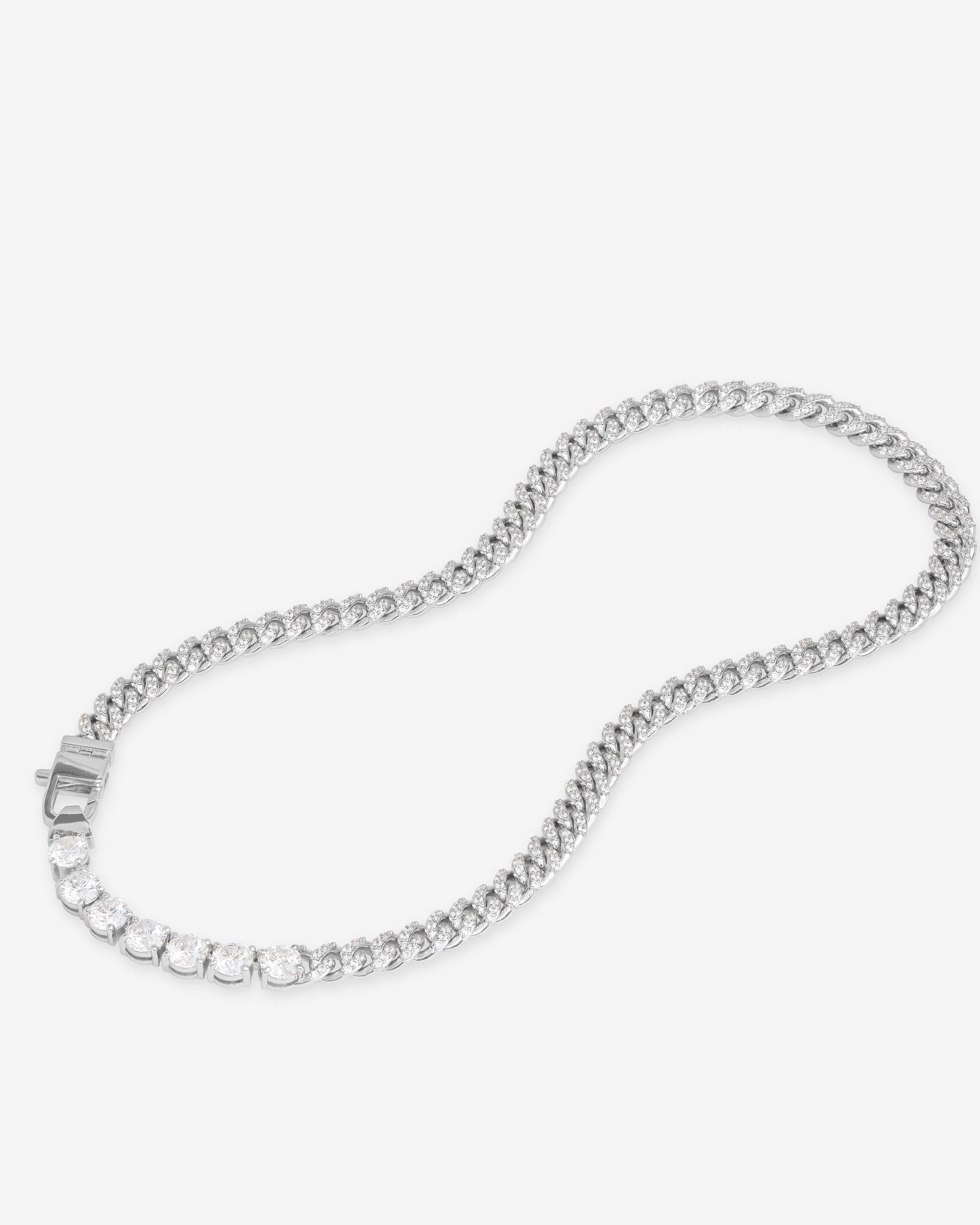 Pavé Julian Loves Diamonds Necklace - Silver|White Diamondettes