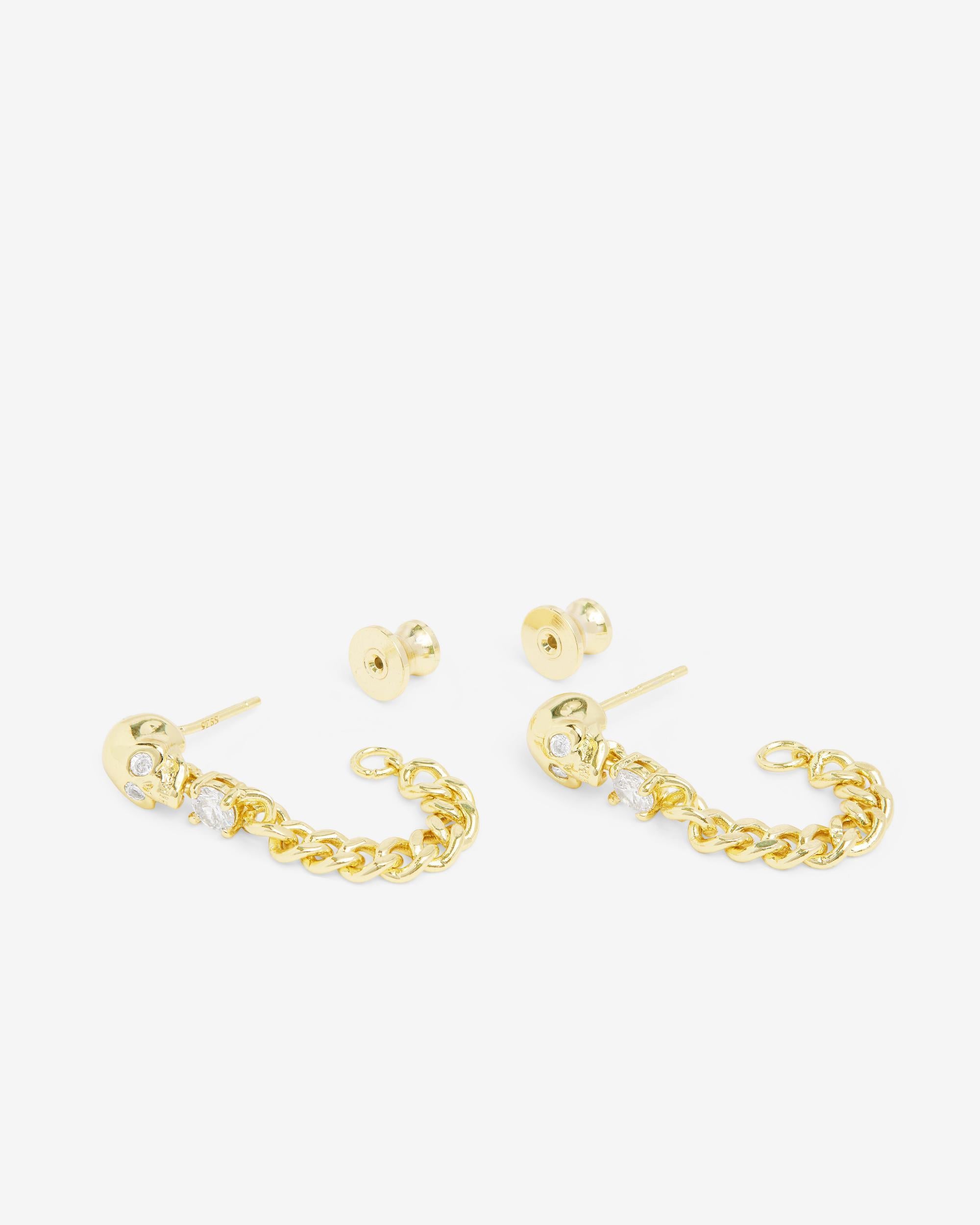 Ride or Die Soft Hoops - Gold|White Diamondettes