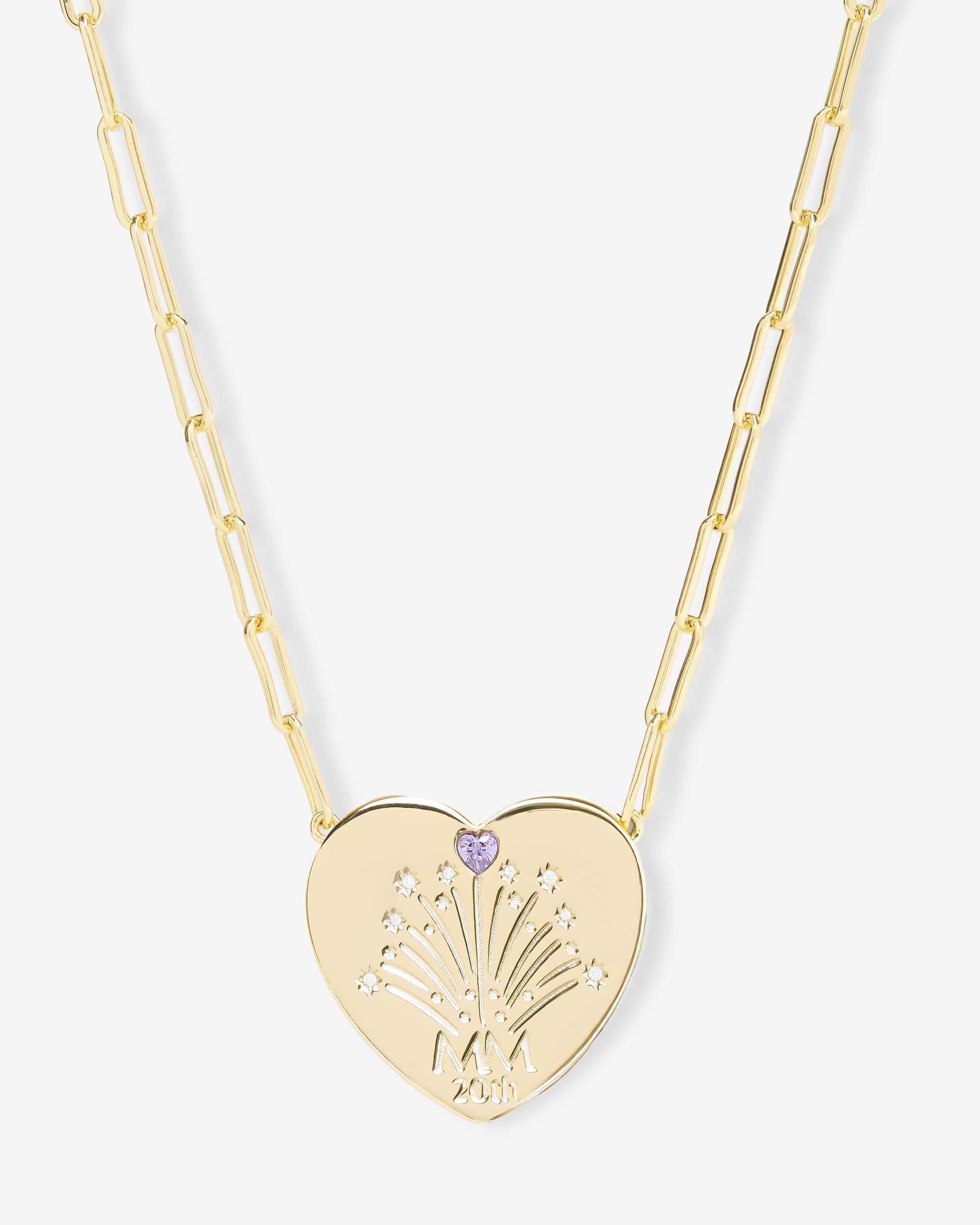 The Limited Edition 20th Anniversary Necklace - Gold|White Diamondettes
