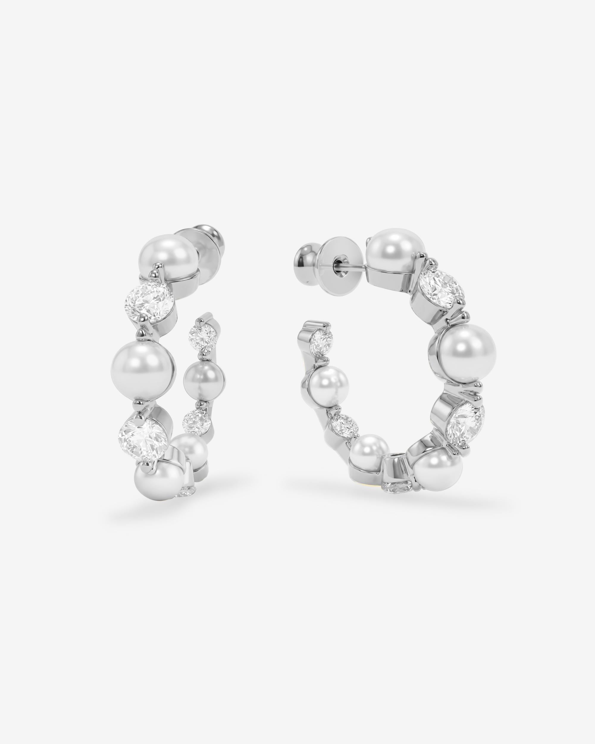 She's an Icon Pearl Hoops 1