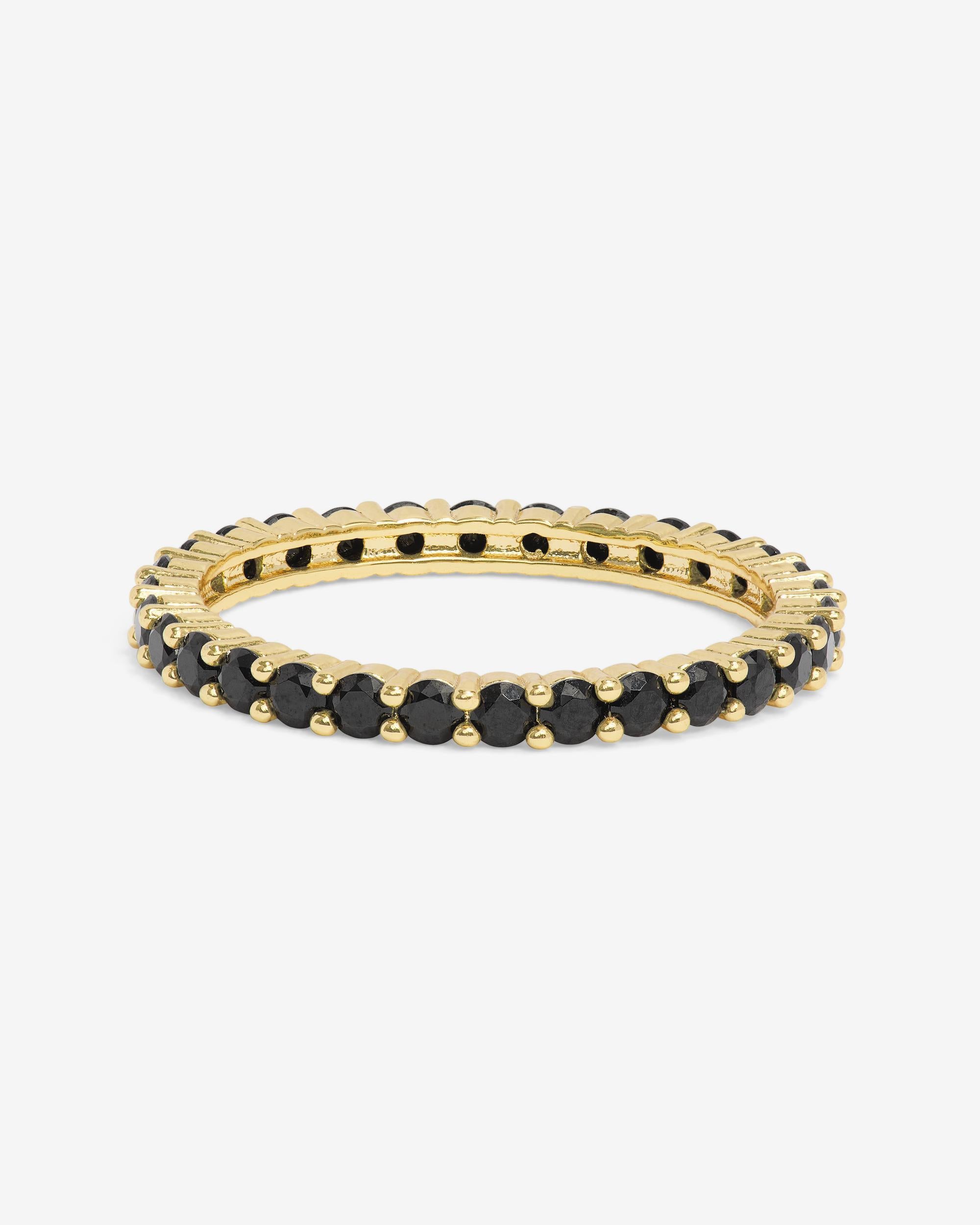The Baby Heiress Ring - Gold|Black Diamondettes