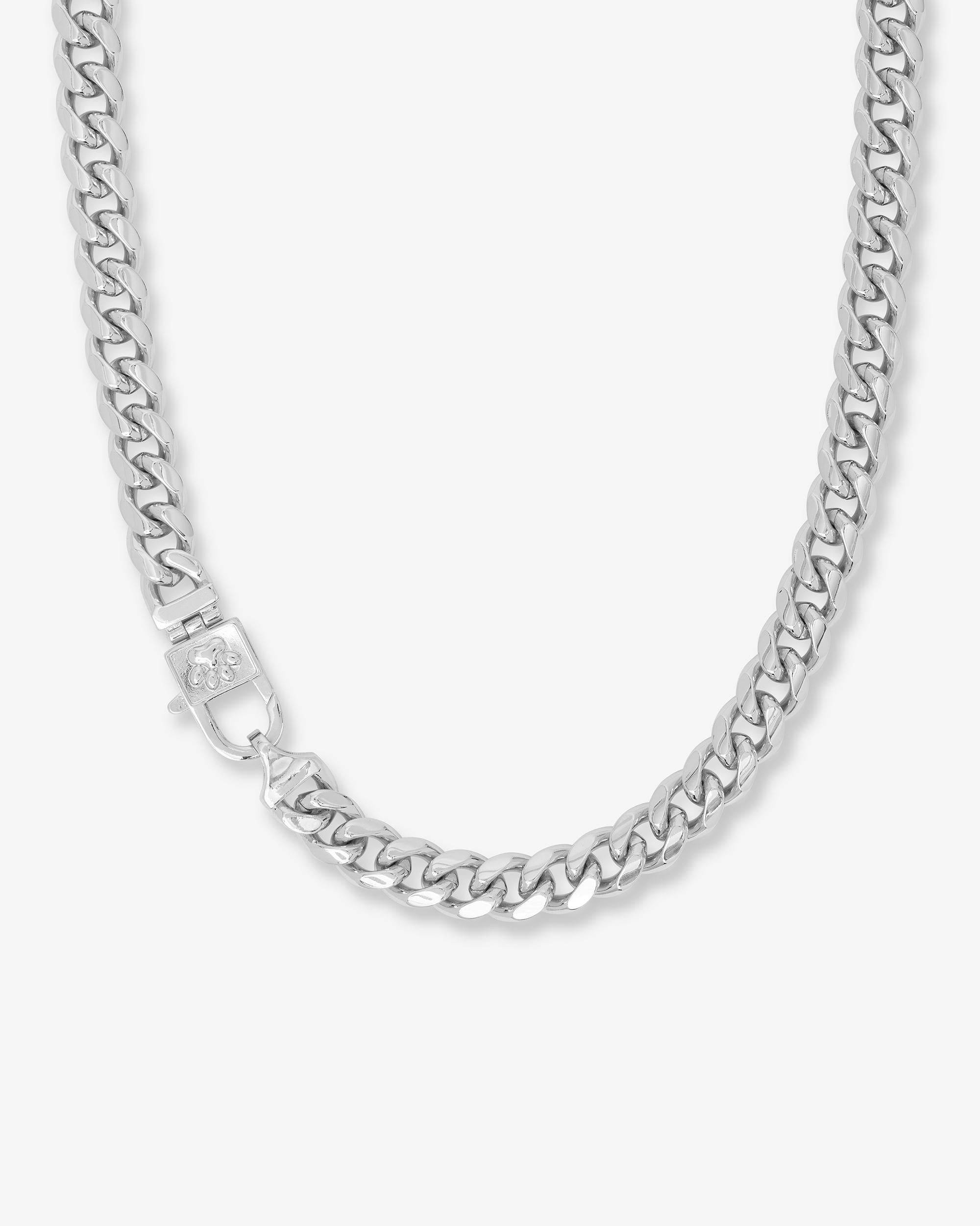 Thor Cuban Chain Pet Necklace 10.8mm - Silver