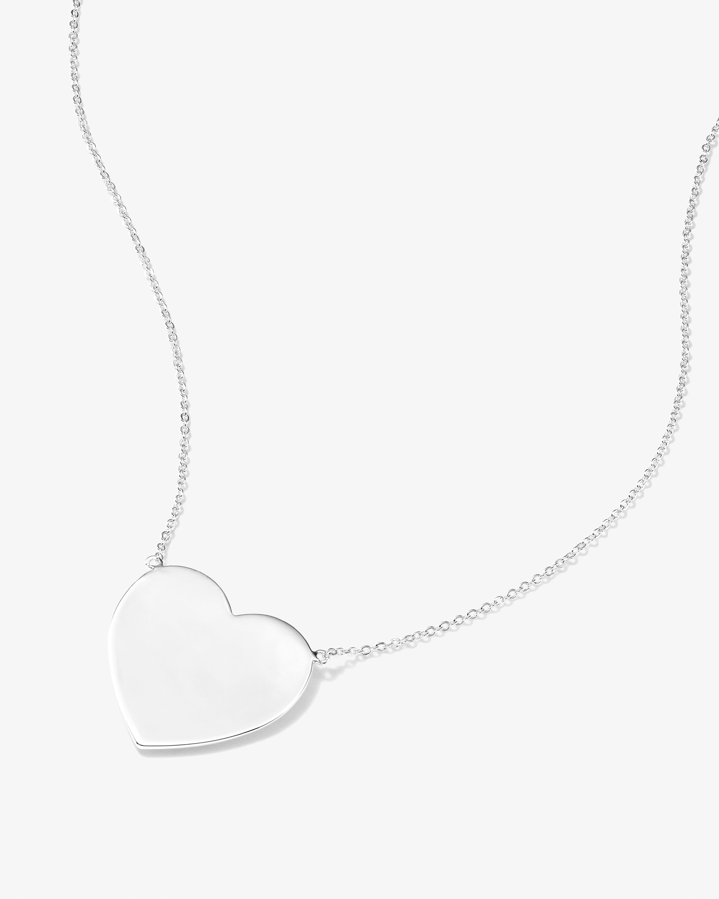 XL You Have My Heart Necklace - Silver
