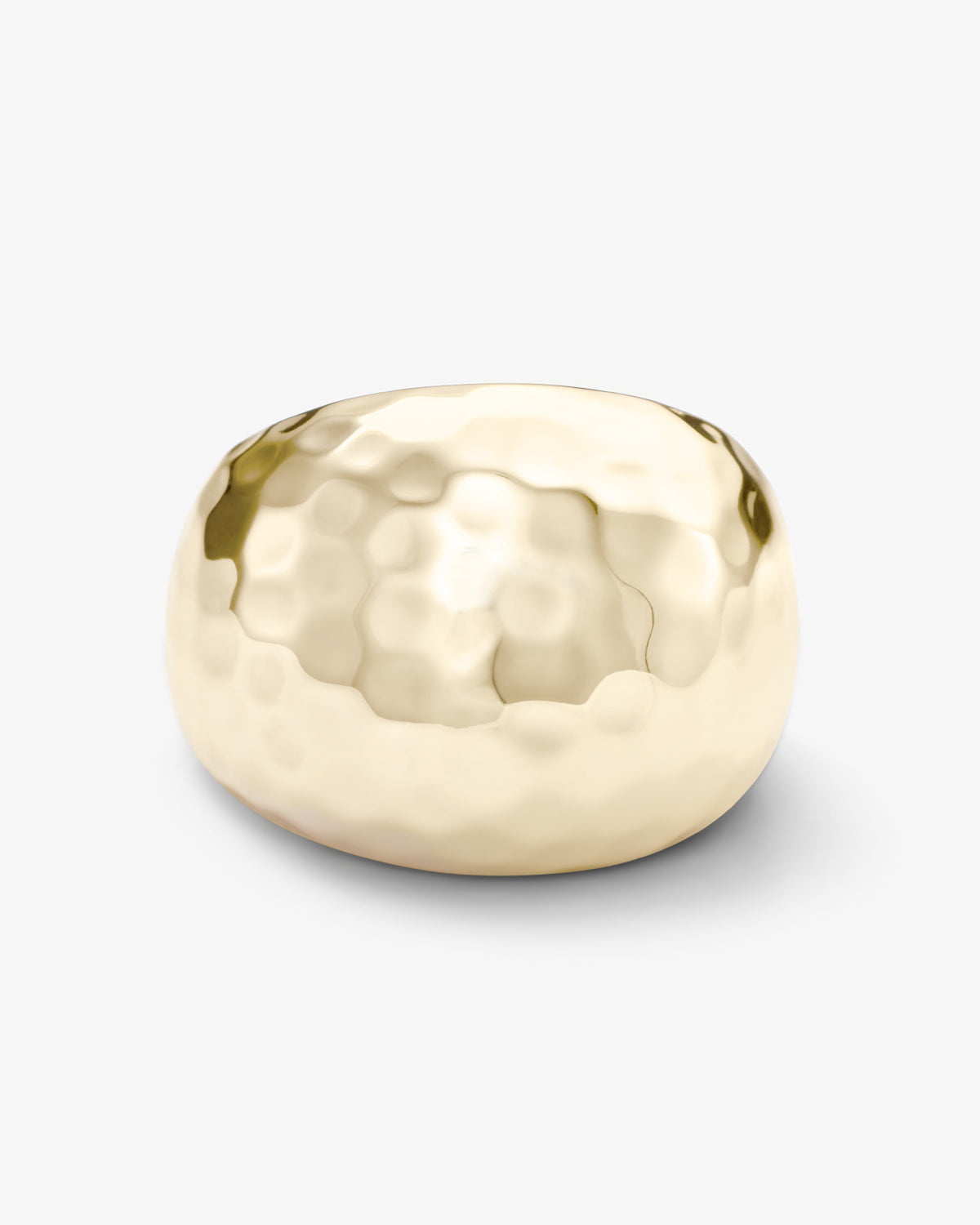 Thick Ass Hammered Ring - Gold