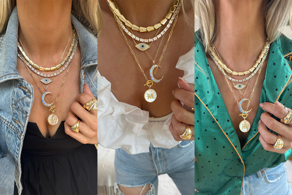 Ms. Maria Stack Melinda's Favorite Summer Necklace Stack