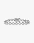 Mama Baroness Tennis Bracelet - Silver|White Diamondettes