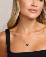 The Allison Emerald Heart Necklace