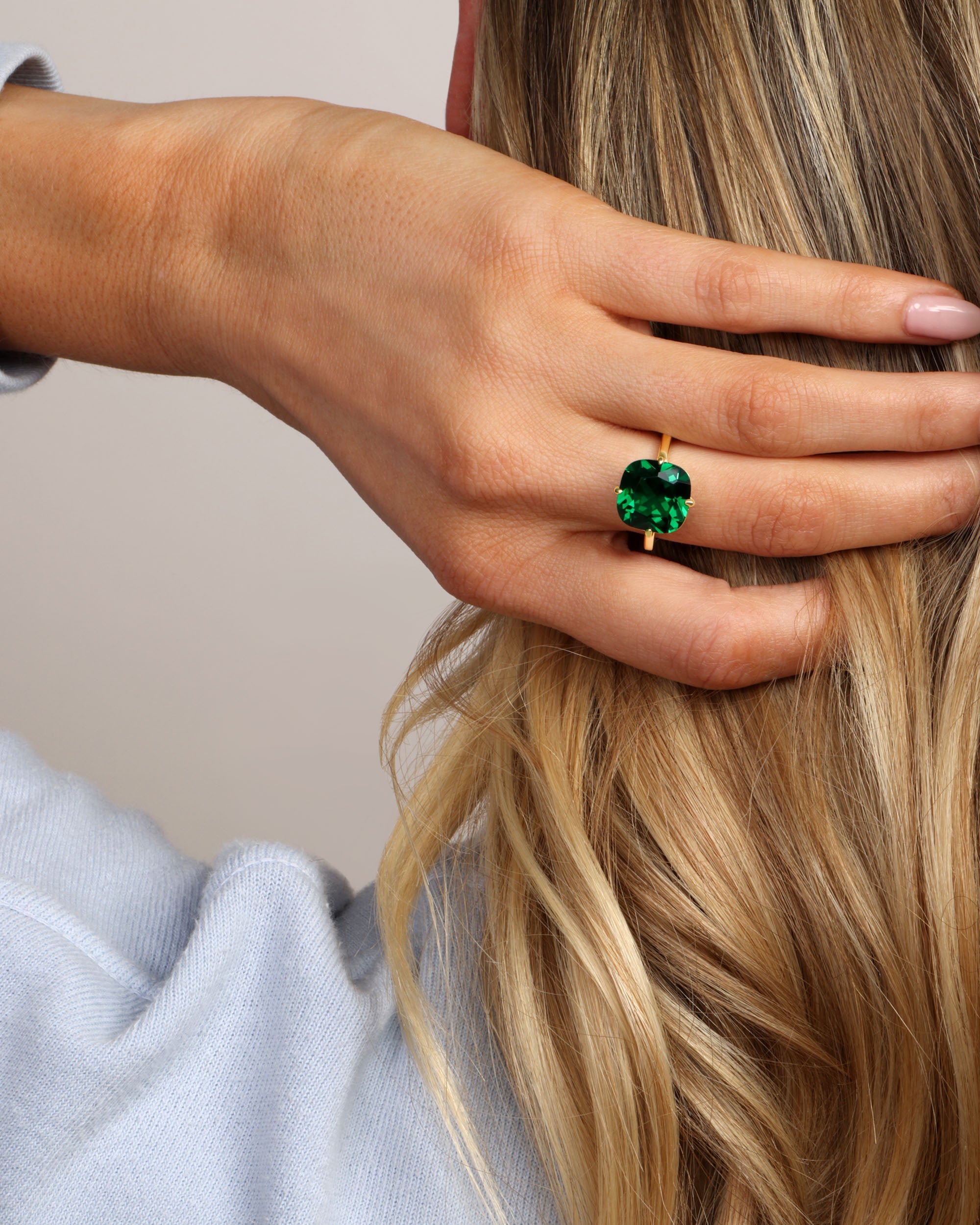 Grand Empress Ring - Gold|Emerald