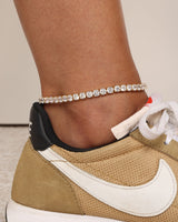 Mama Heiress Anklet - Gold|White Diamondettes