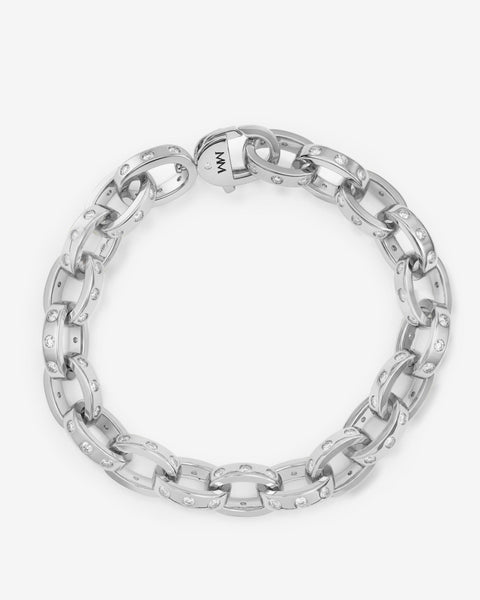 Ashley Chain Link Bracelet 9mm | Elegant Silver Statement