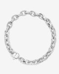 Ashley Chain Link Bracelet 6mm - Silver|White Diamondettes