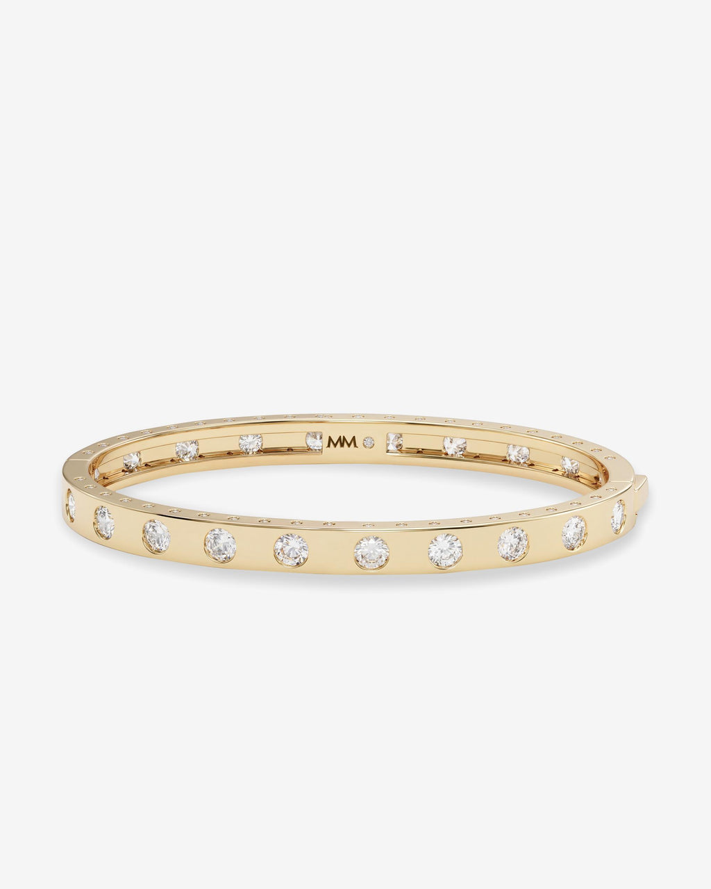 Ashley Cuff 6mm - Gold|White Diamondettes