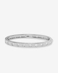 Ashley Cuff 6mm - Silver|White Diamondettes