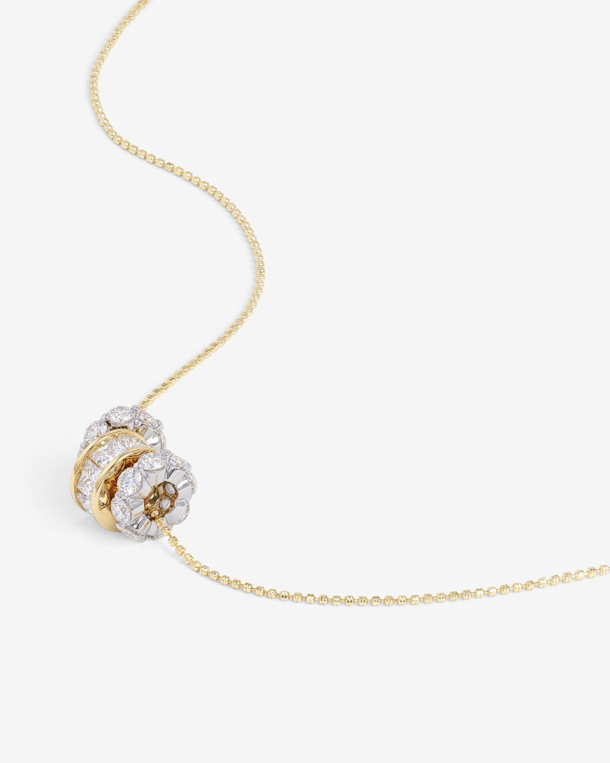Ashley Hollywood Necklace - Mixed Metal|White Diamondettes