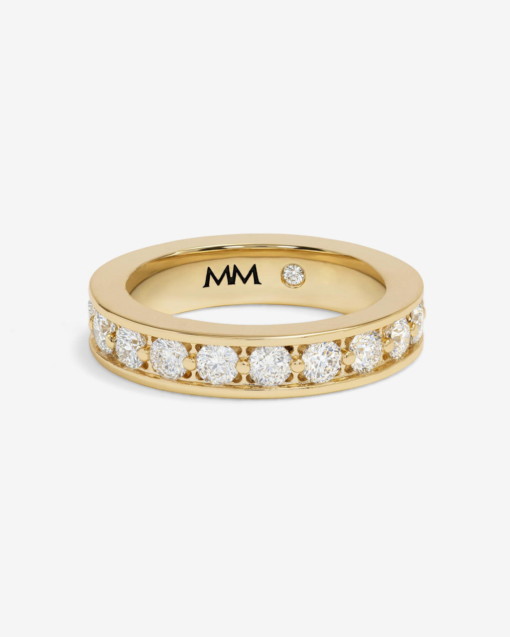 Ashley Infinity Ring - Gold|White Diamondettes