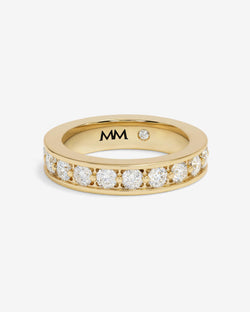 Ashley Infinity Ring - Gold|White Diamondettes