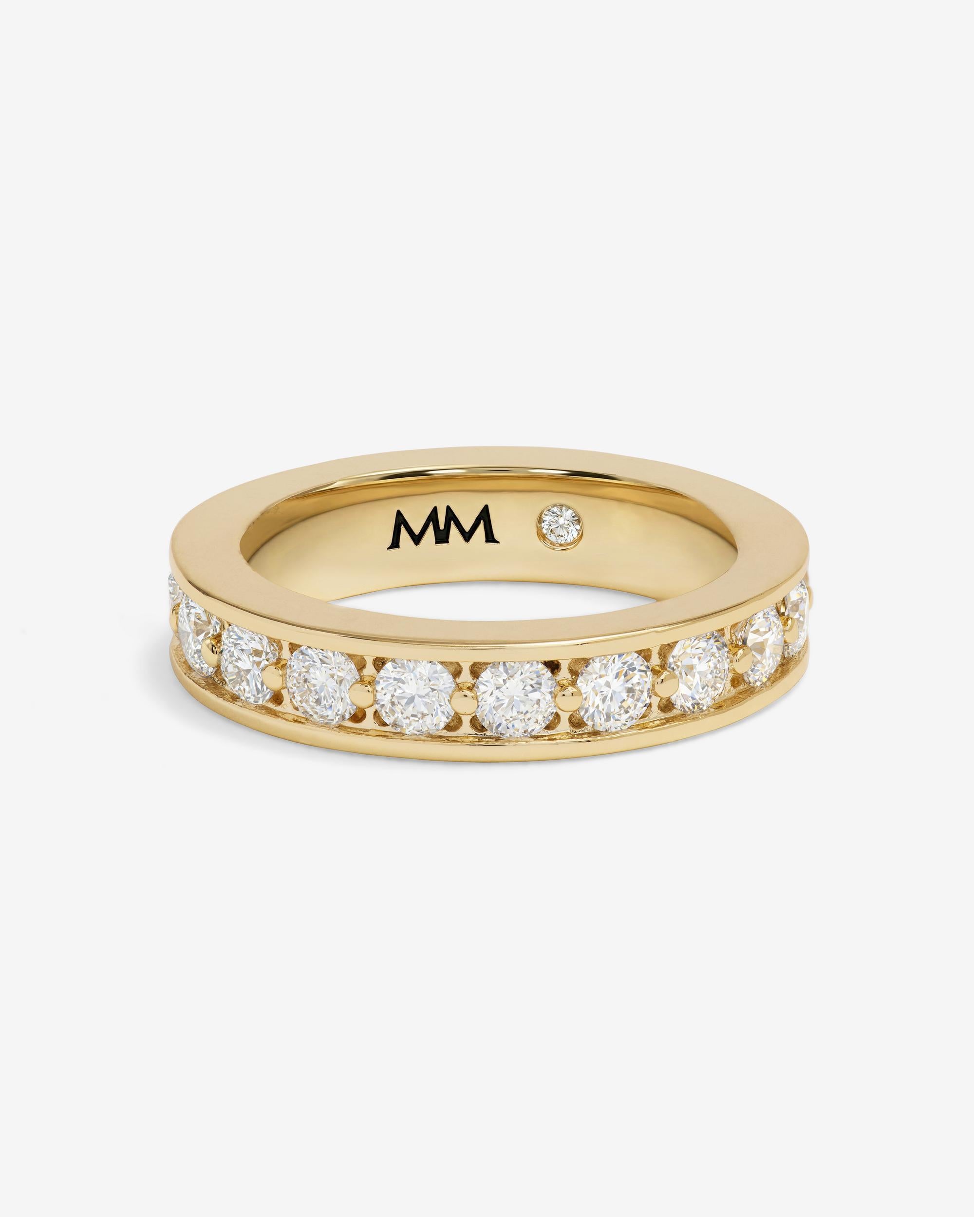Ashley Infinity Ring - Gold|White Diamondettes