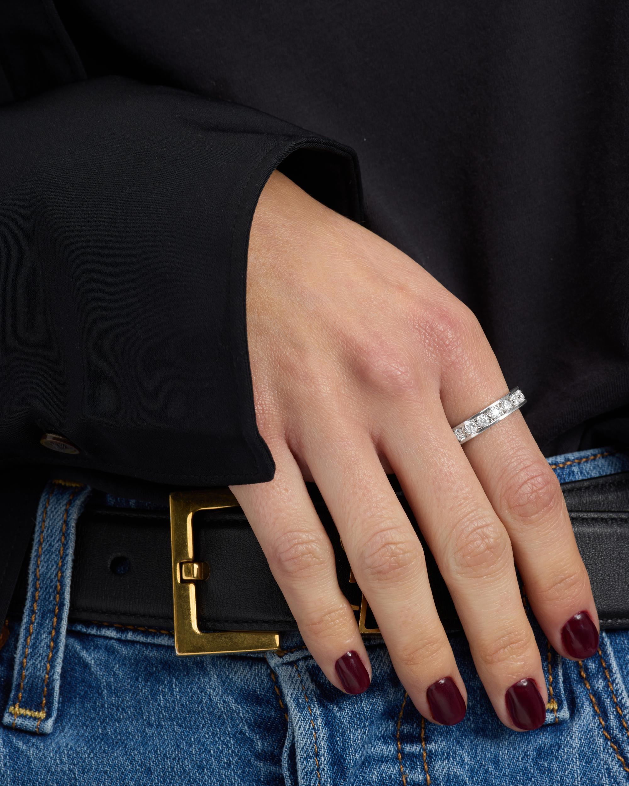 Ashley Infinity Ring - Silver|White Diamondettes