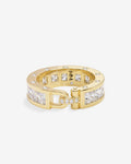 Ashley Melrose Ring - Gold|White Diamondettes