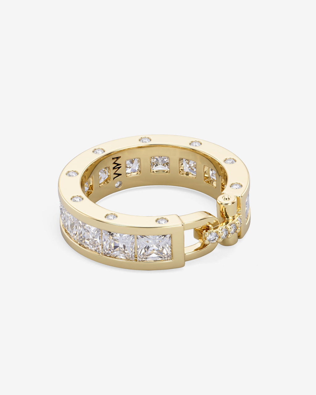 Ashley Melrose Ring - Gold|White Diamondettes