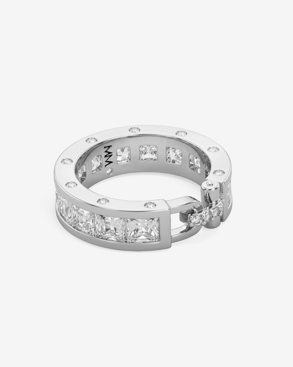 Ashley Melrose Ring - Silver|White Diamondettes