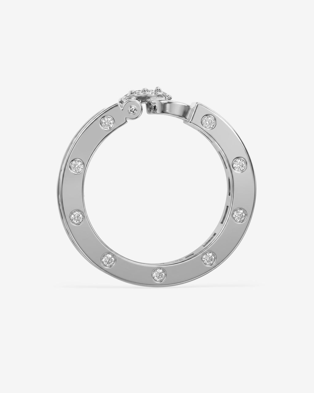 Ashley Melrose Ring - Silver|White Diamondettes