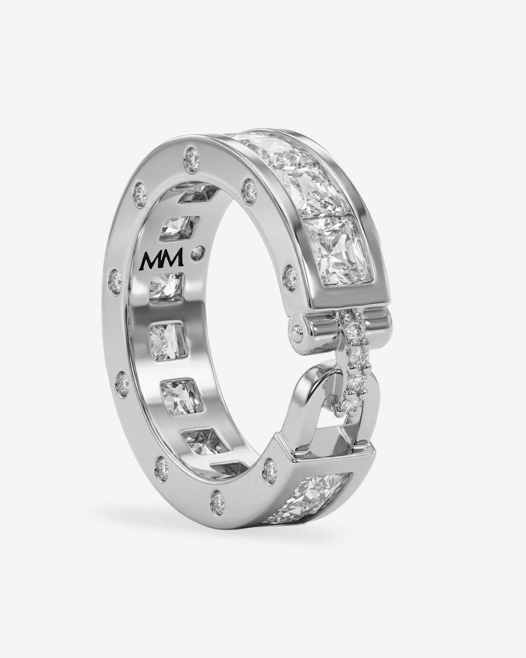 Ashley Melrose Ring - Silver|White Diamondettes