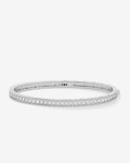 Ashley Pavé Cuff 4mm - Silver|White Diamondettes
