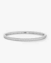 Ashley Pavé Cuff 4mm - Silver|White Diamondettes