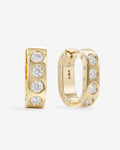 Ashley Rodeo Huggies - Gold|White Diamondettes