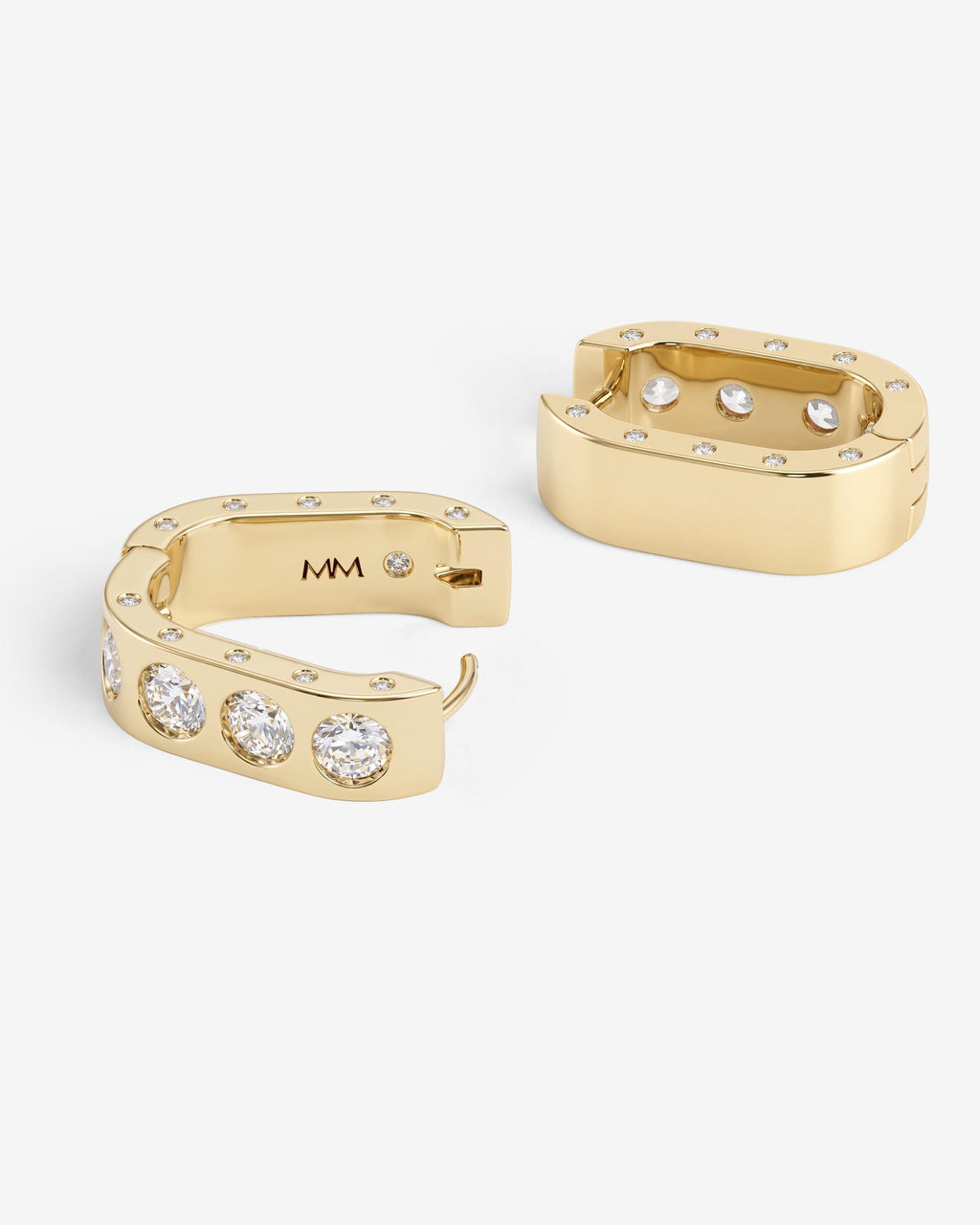 Ashley Rodeo Huggies - Gold|White Diamondettes