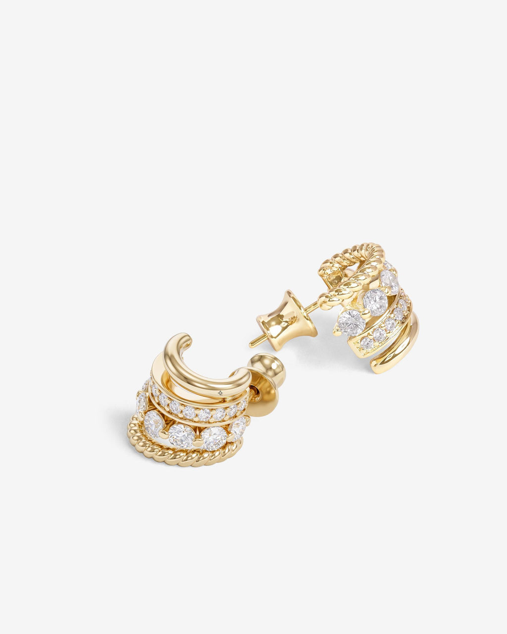 Ashley Venice Earring - Gold|White Diamondettes
