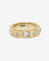 Ashley Sunset Ring - Gold|White Diamondettes