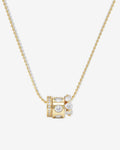Ashley Topanga Necklace - Gold|White Diamondettes