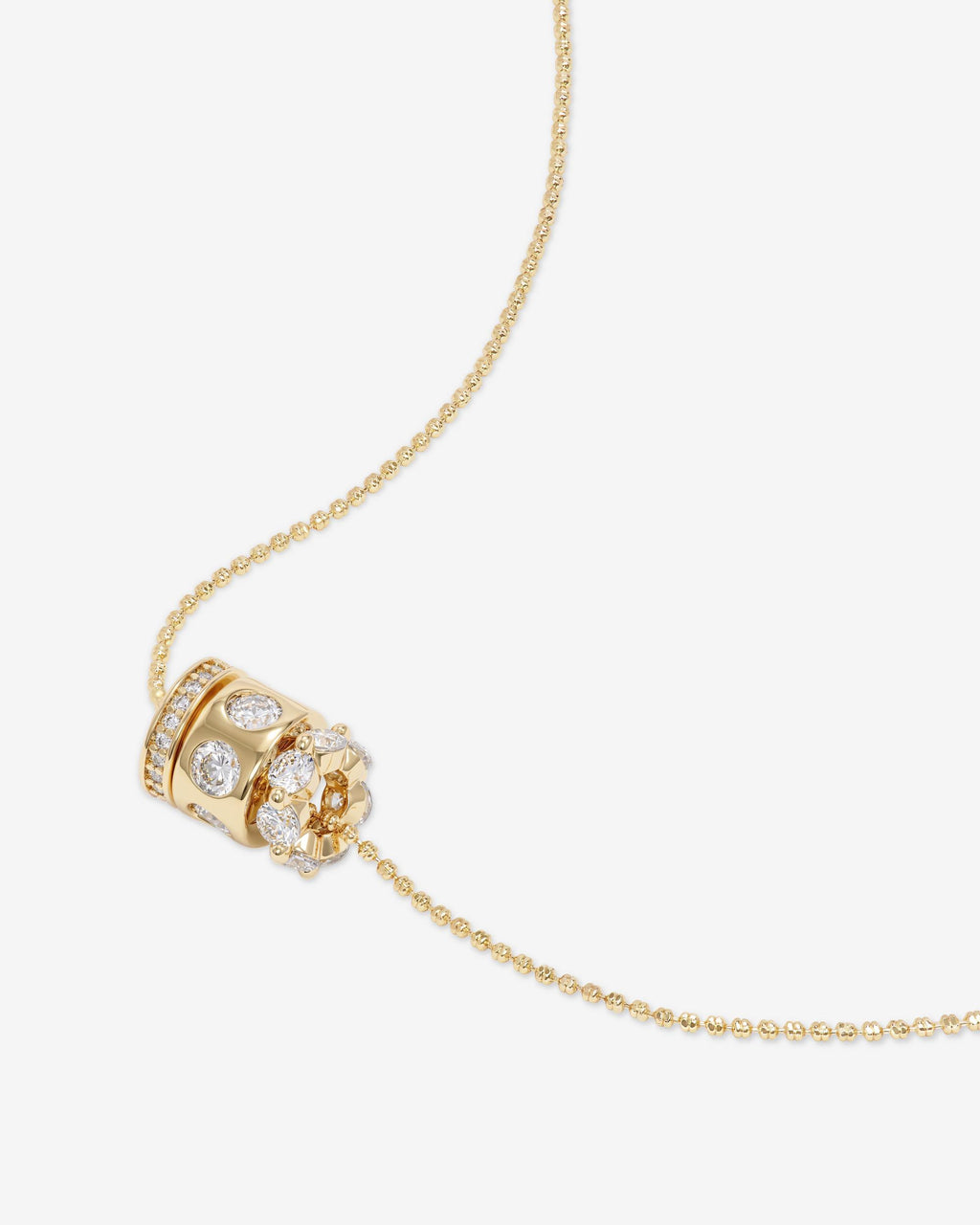 Ashley Topanga Necklace - Gold|White Diamondettes