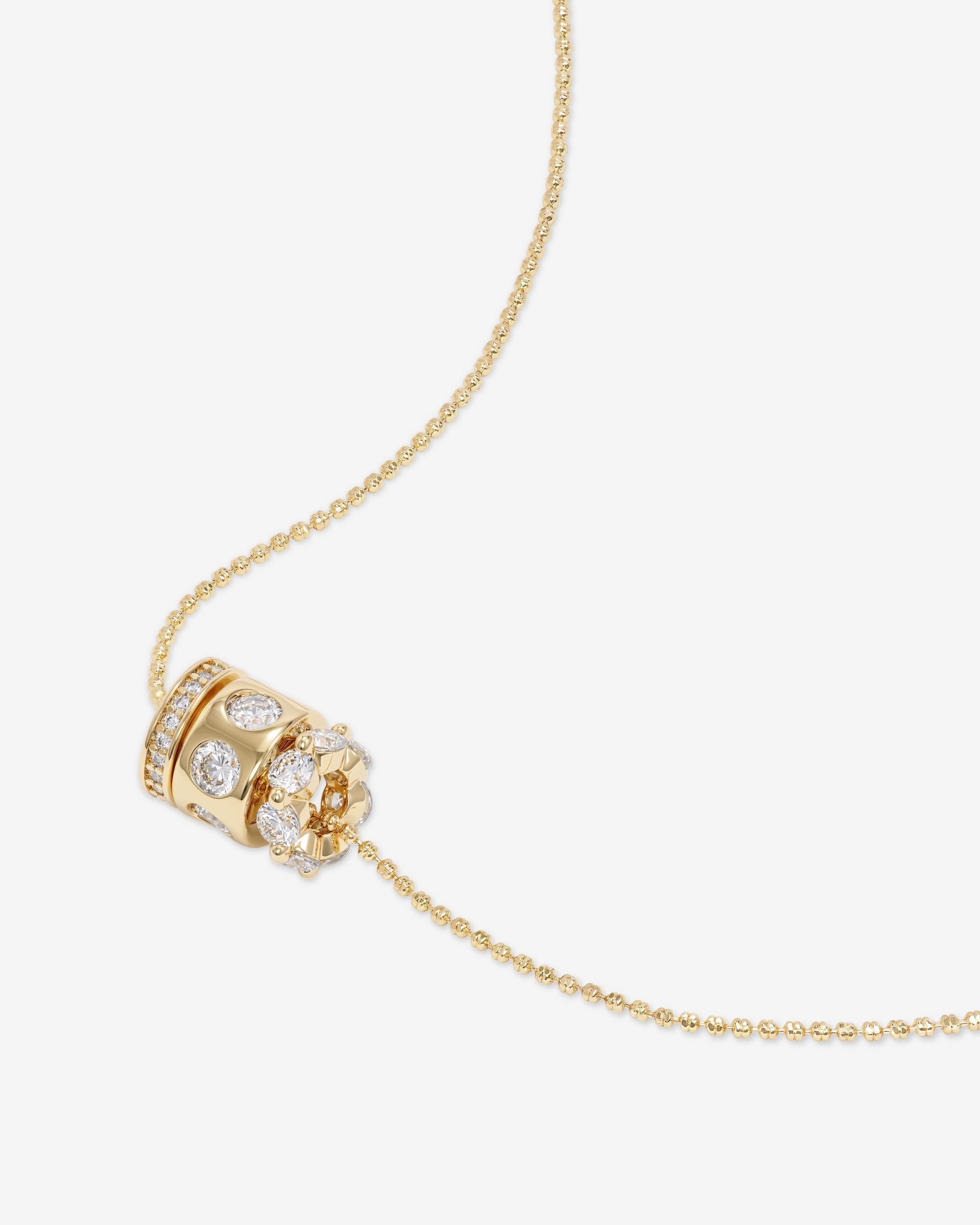 Ashley Topanga Necklace - Gold|White Diamondettes