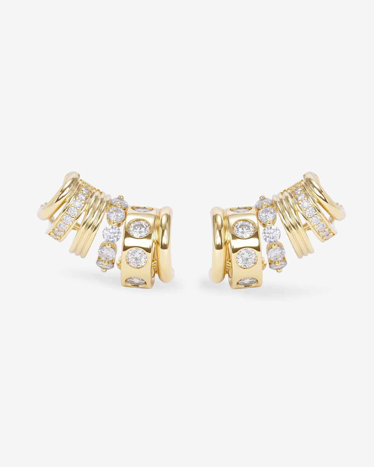Ashley Venice Ear Crawler - Gold|White Diamondettes
