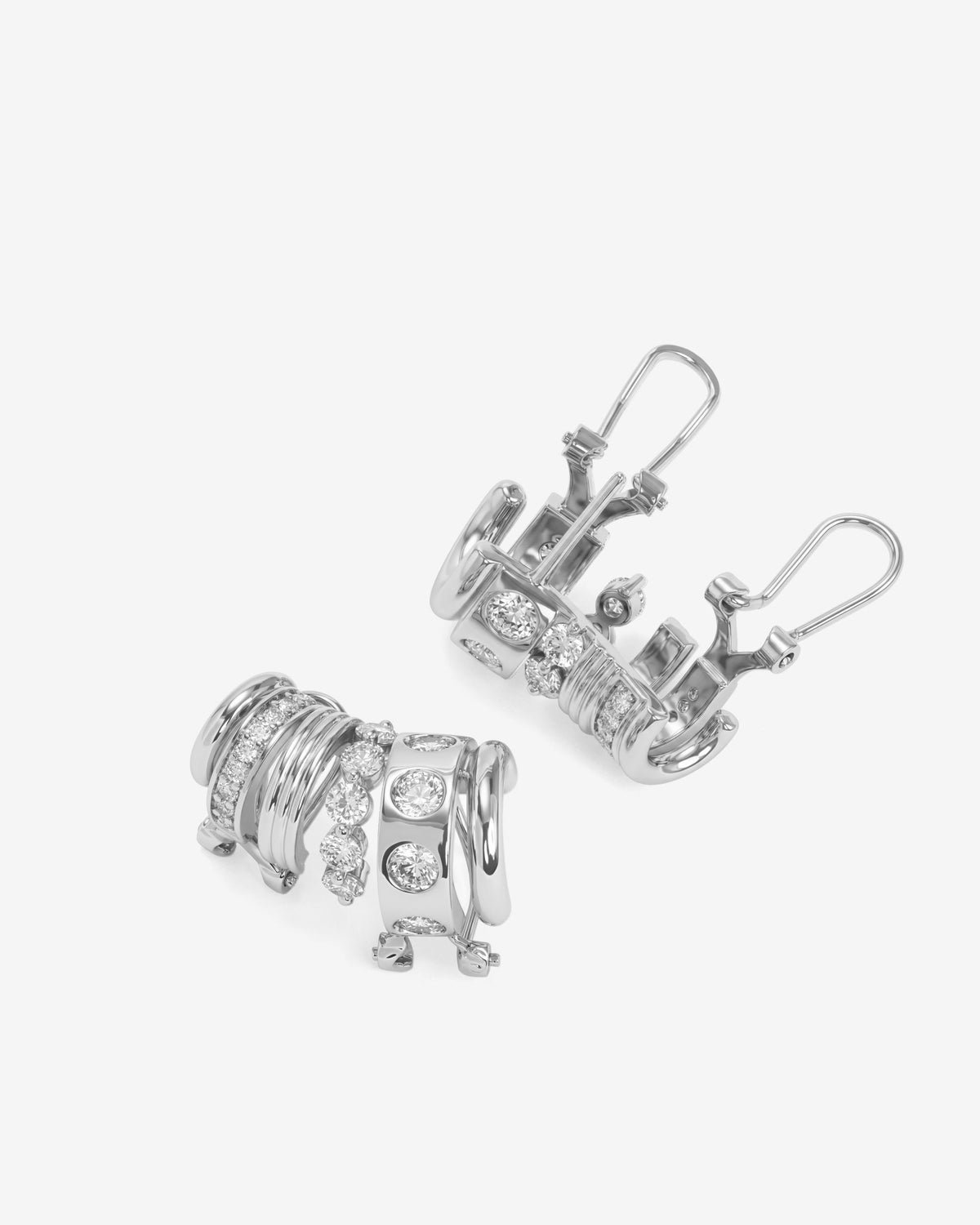 Ashley Venice Ear Crawler - Silver|White Diamondettes