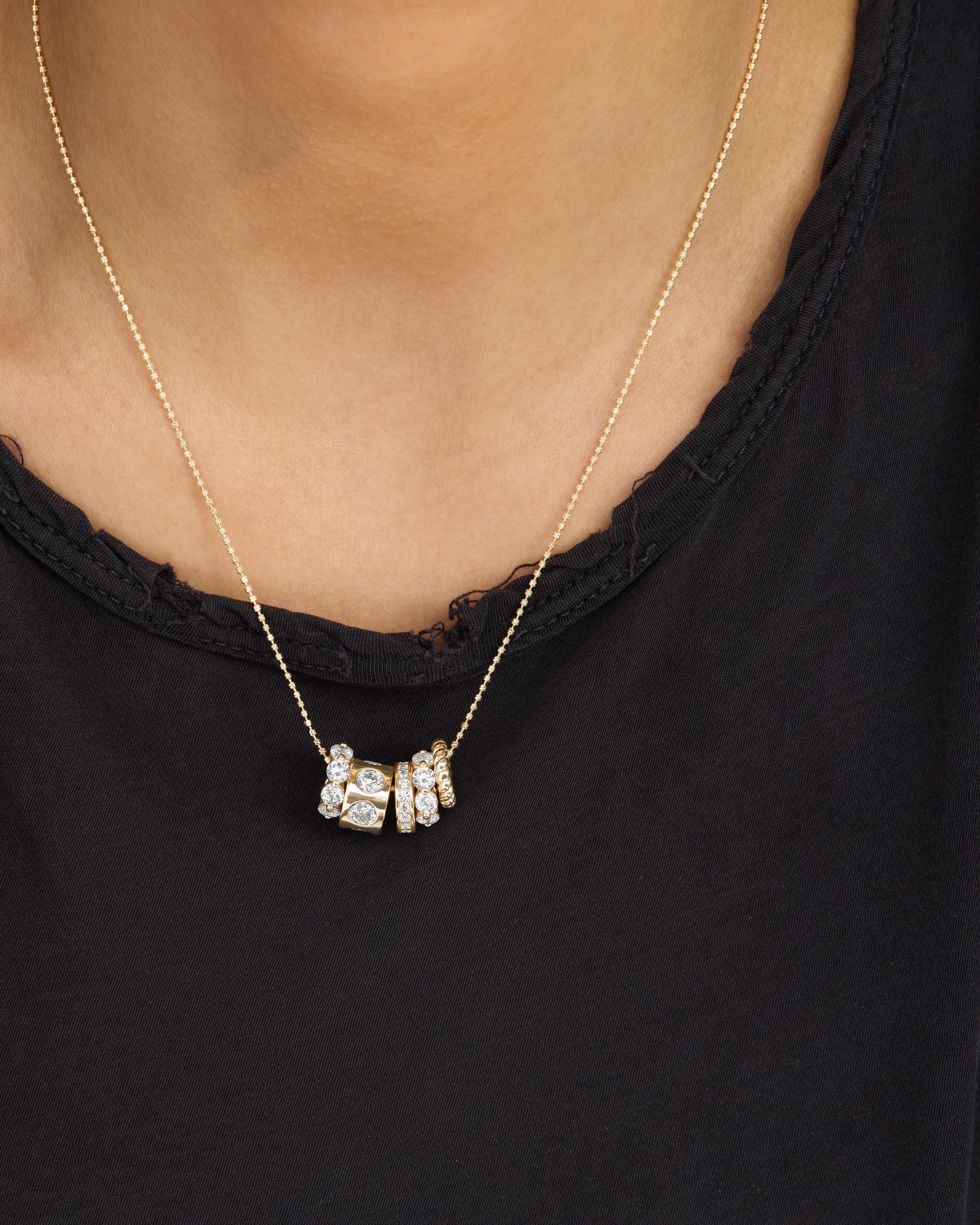 Ashley Venice Necklace - Gold|White Diamondettes