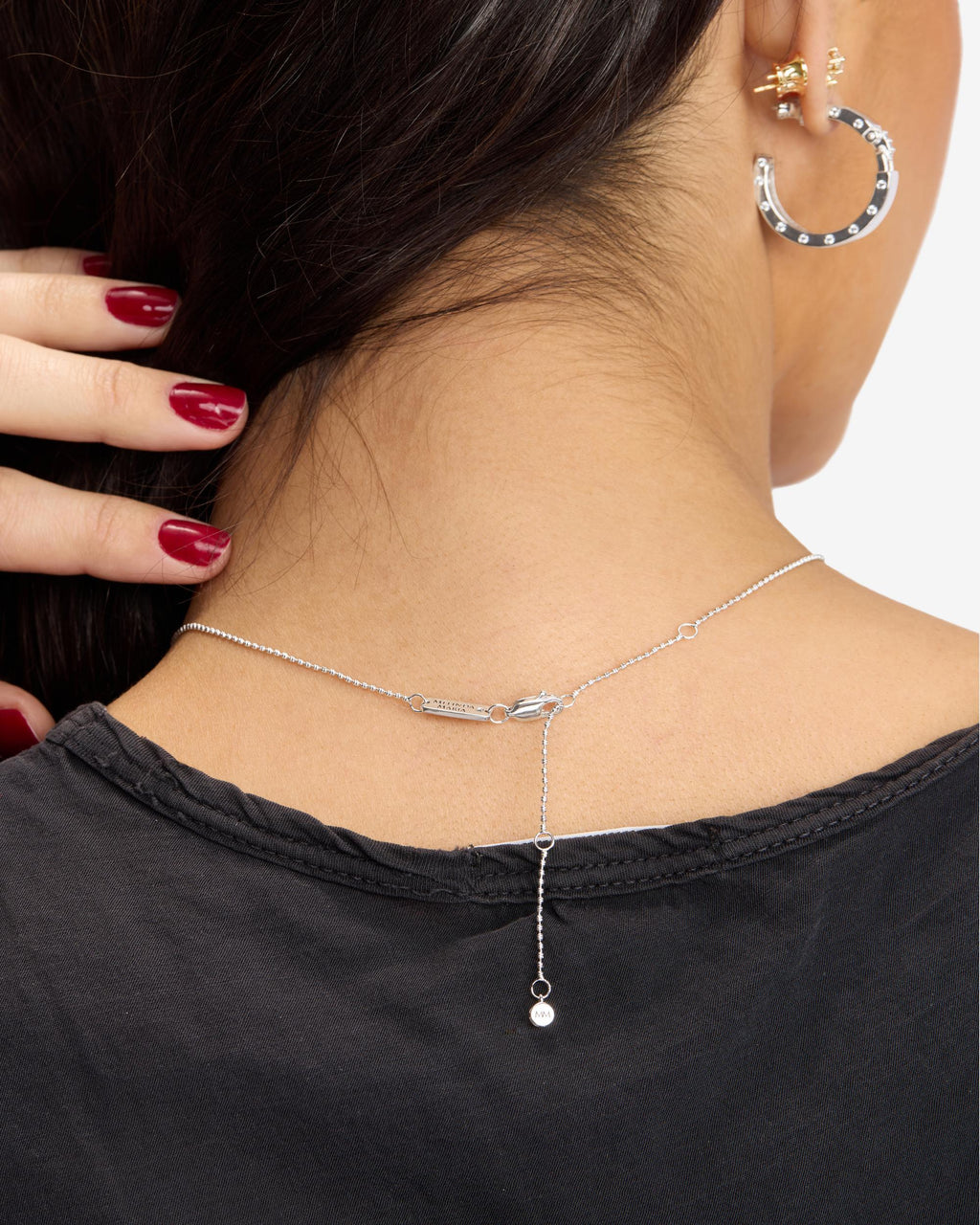 Ashley Venice Necklace - Silver|White Diamondettes