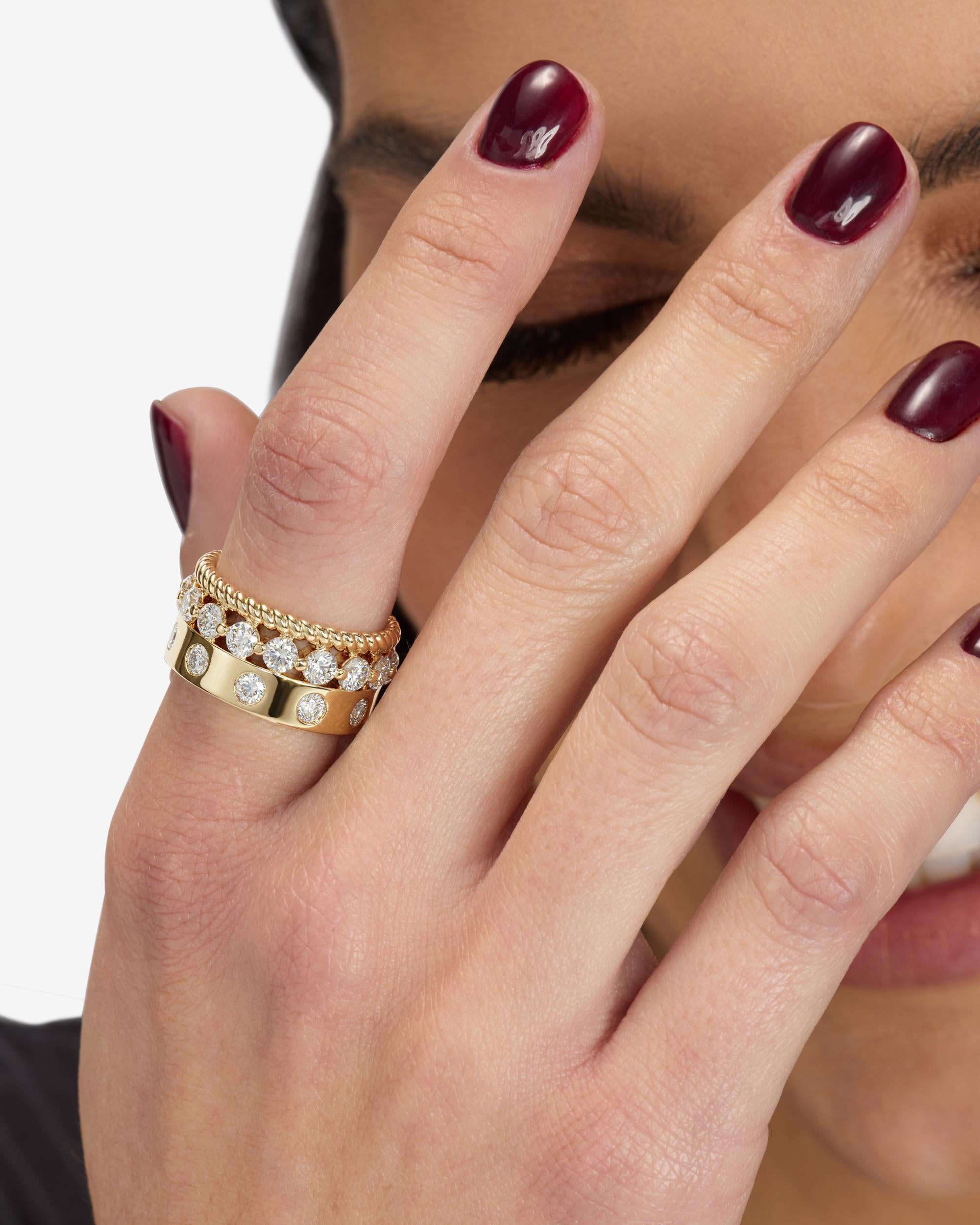 Ashley Venice Ring - Gold|White Diamondettes