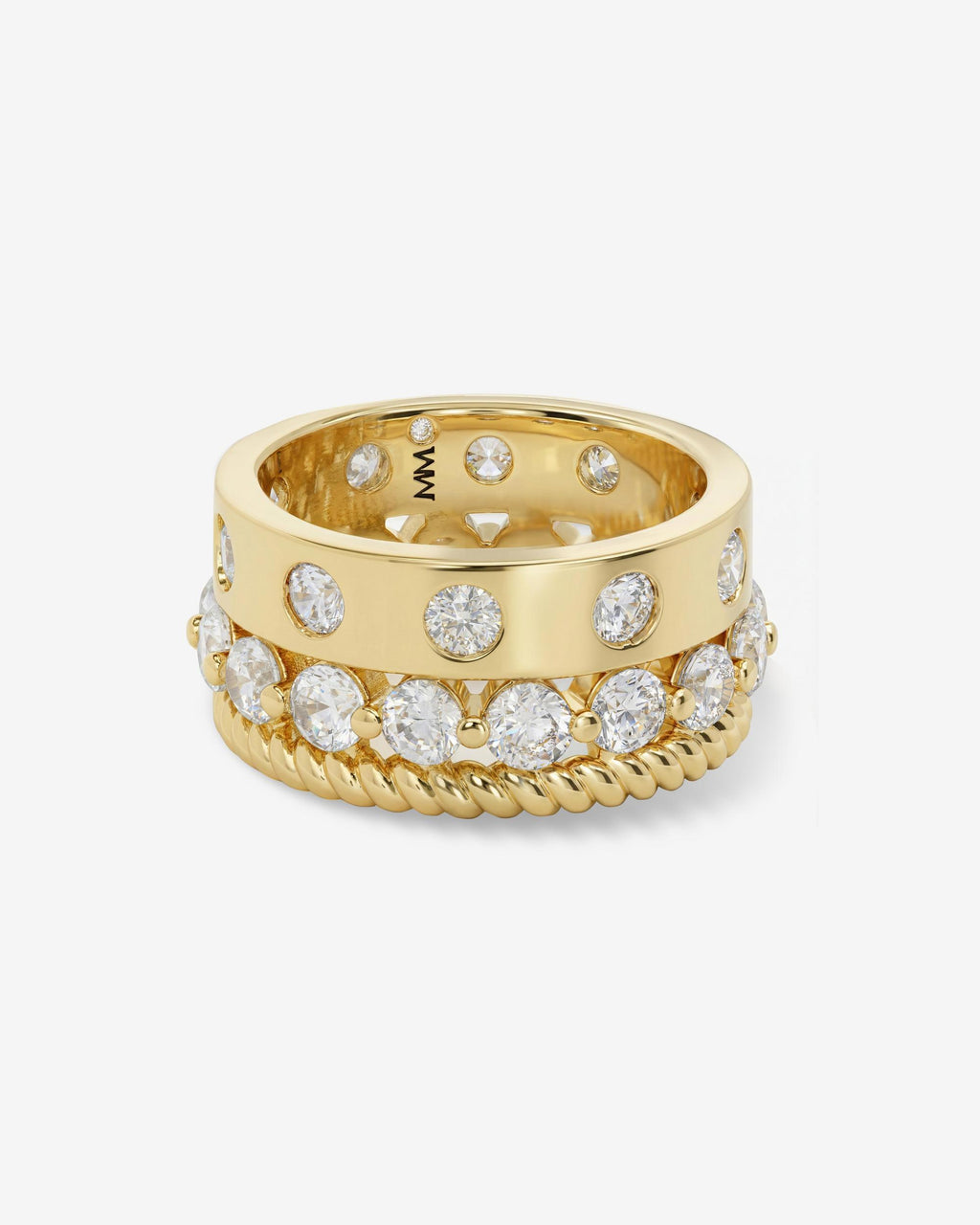 Ashley Venice Ring - Gold|White Diamondettes